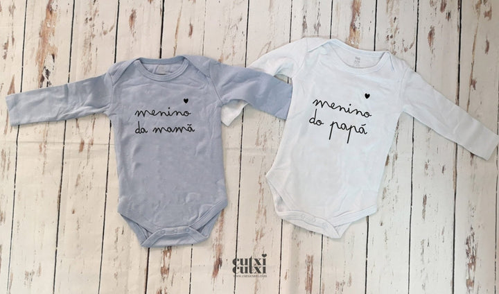 Body Menino da mamã, da avó, da tia, da madrinha - Cutxi Cutxi - Presentes Personalizados