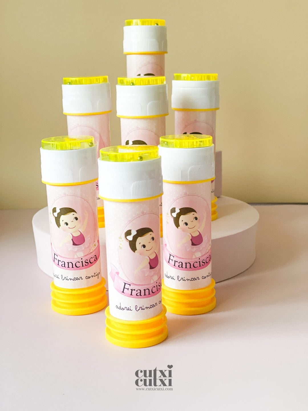 Bolas de Sabão - Lembrança de Aniversário ou Batizado - Cutxi Cutxi - Presentes Personalizados
