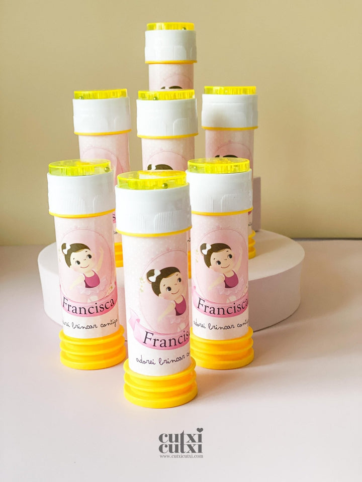 Bolas de Sabão - Lembrança de Aniversário ou Batizado - Cutxi Cutxi - Presentes Personalizados