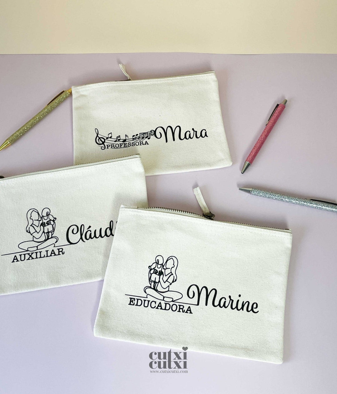 Bolsa ilustrada com a Profissão - Cutxi Cutxi - Presentes Personalizados