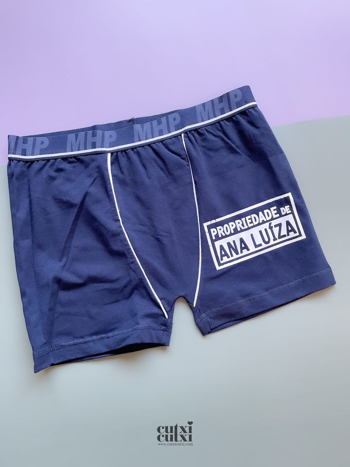 Boxers Propriedade de...  Presente Namorados