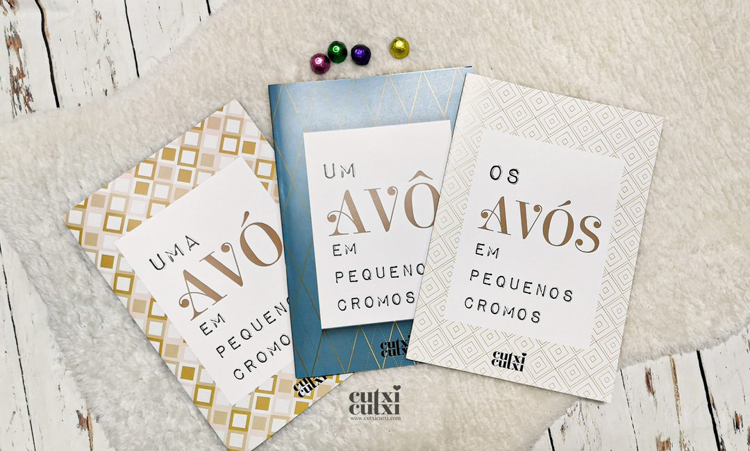 Caderneta para o AVÔ em pequenos cromos - Cutxi Cutxi - Presentes Personalizados