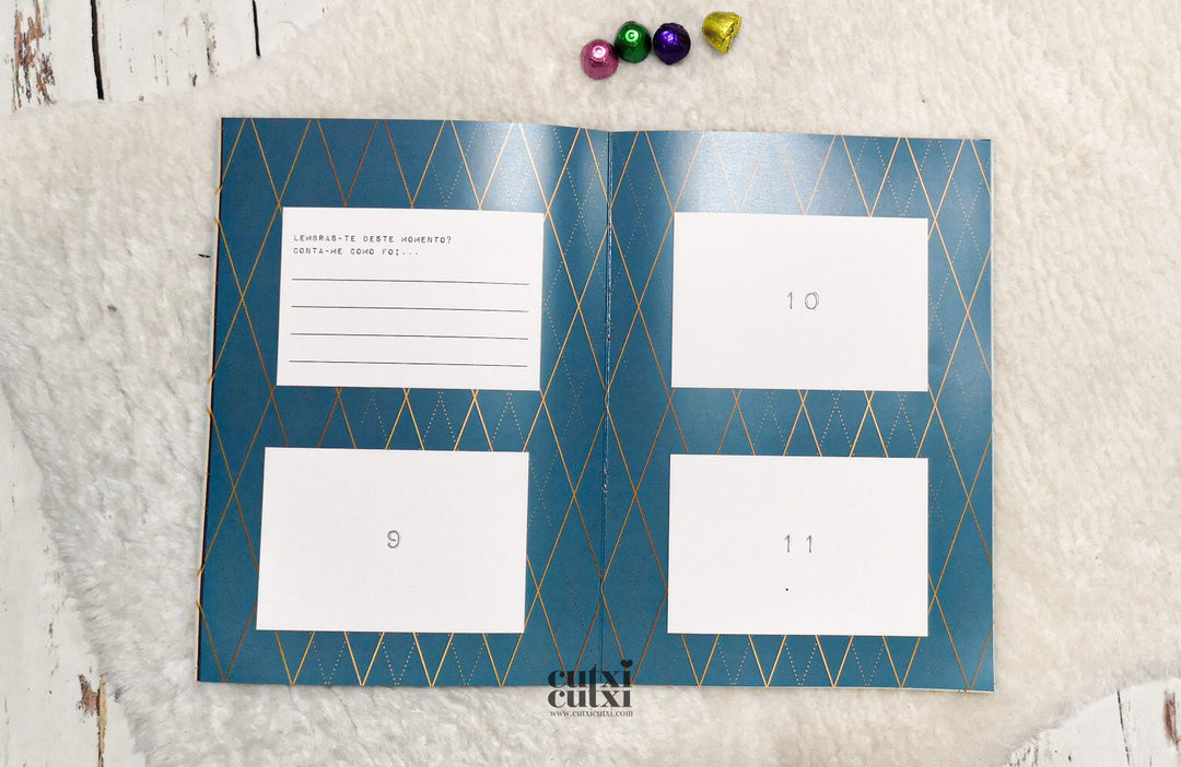 Caderneta para o AVÔ em pequenos cromos - Cutxi Cutxi - Presentes Personalizados