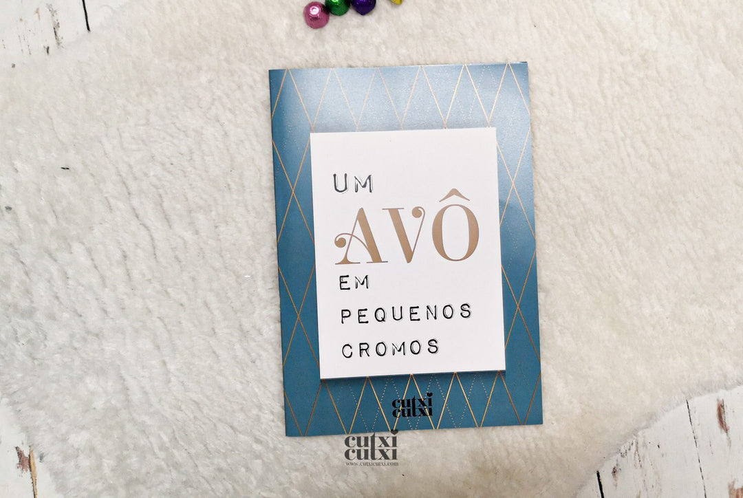 Caderneta para o AVÔ em pequenos cromos - Cutxi Cutxi - Presentes Personalizados