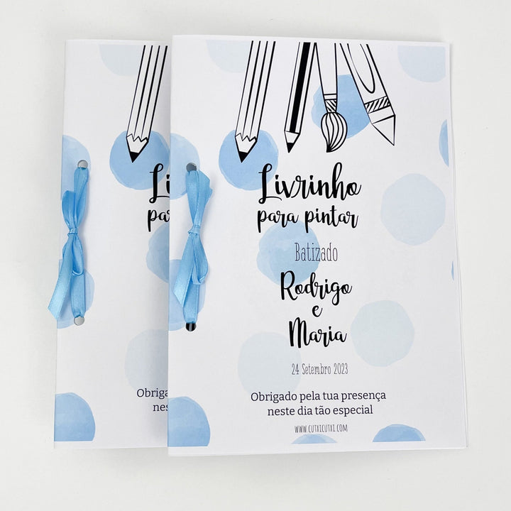 Caderninhos para Pintar Cutxi Cutxi (Ofertas de Aniversário, Batizados) - Cutxi Cutxi - Presentes Personalizados