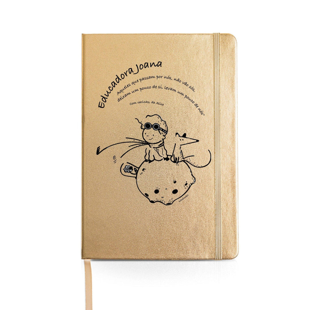 Caderno personalizado O Principezinho - Cutxi Cutxi - Presentes Personalizados