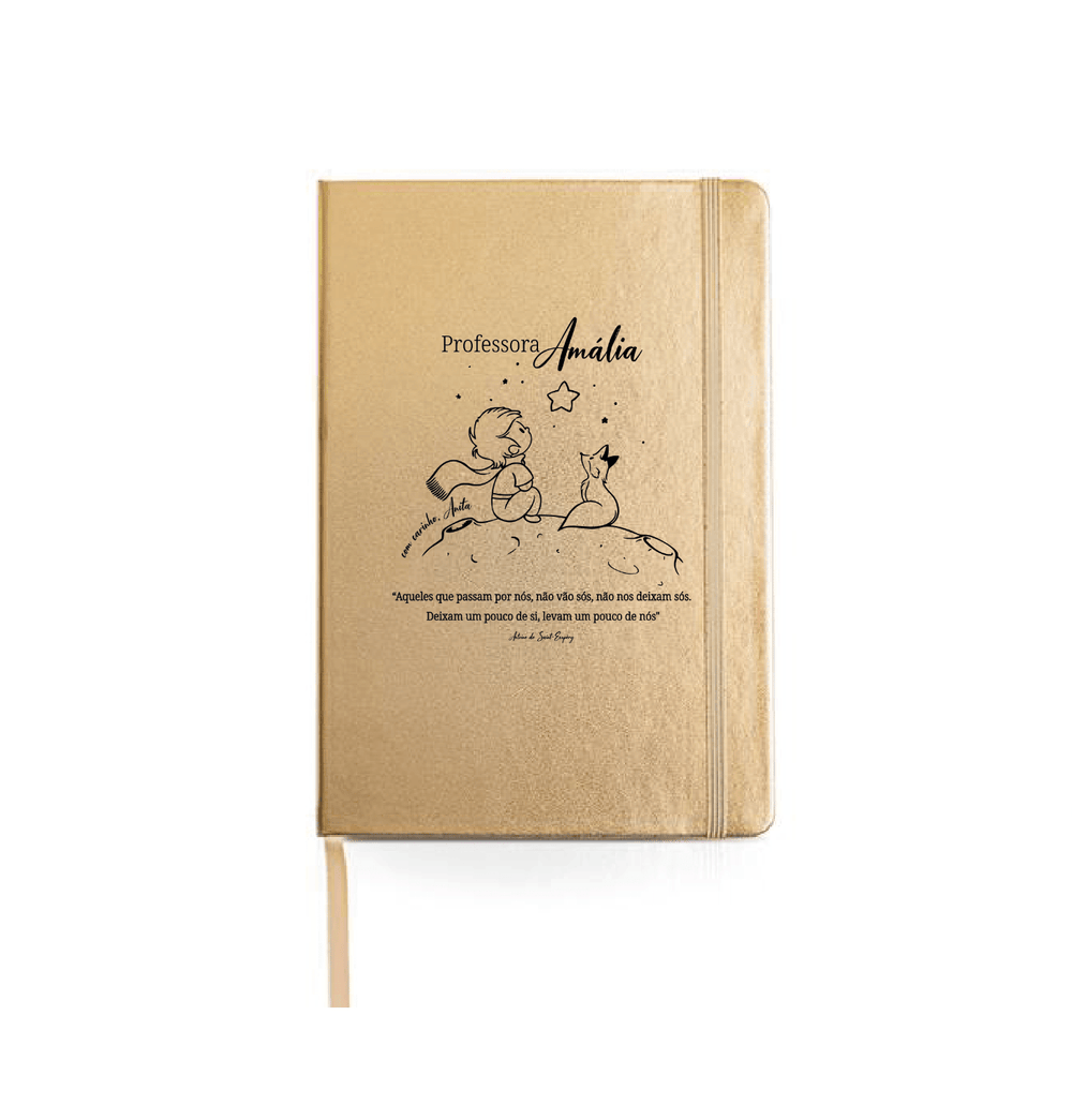 Caderno personalizado O Principezinho - Cutxi Cutxi - Presentes Personalizados