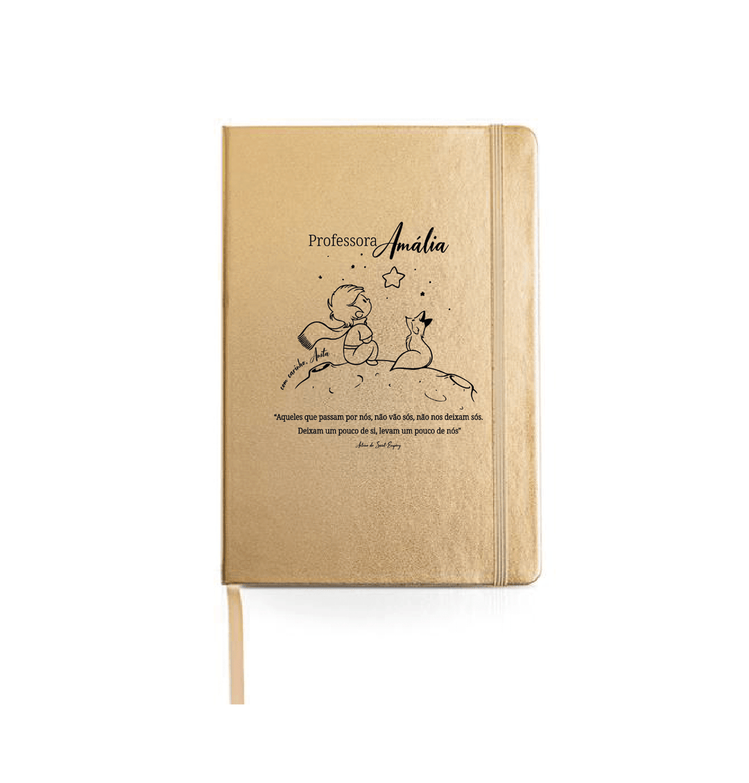Caderno personalizado O Principezinho - Cutxi Cutxi - Presentes Personalizados