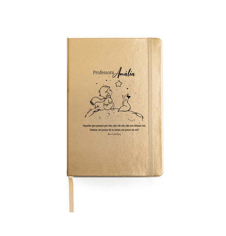 Caderno personalizado O Principezinho - Cutxi Cutxi - Presentes Personalizados