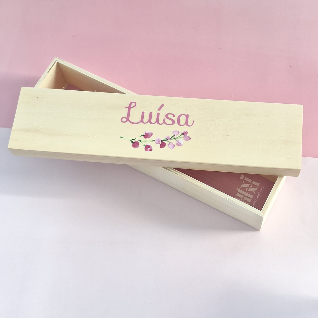 Caixa Batizado DELUX NATURE para vela - Cutxi Cutxi - Presentes Personalizados