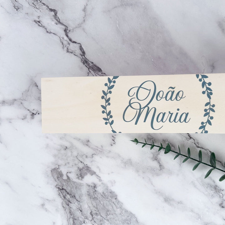 Caixa Batizado DELUX NATURE para vela - Cutxi Cutxi - Presentes Personalizados