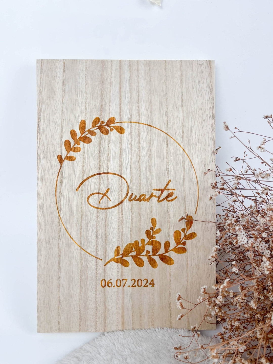 Caixa Batizado NATURE PREMIUM para vela toalha e concha - Cutxi Cutxi - Presentes Personalizados
