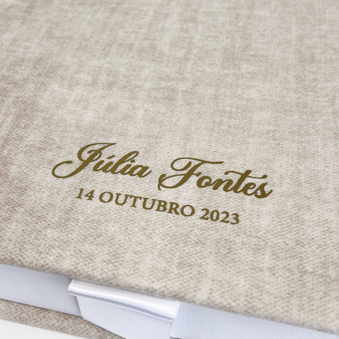 Caixa Batizado PREMIUM para Vela Concha e Toalha - Cutxi Cutxi - Presentes Personalizados