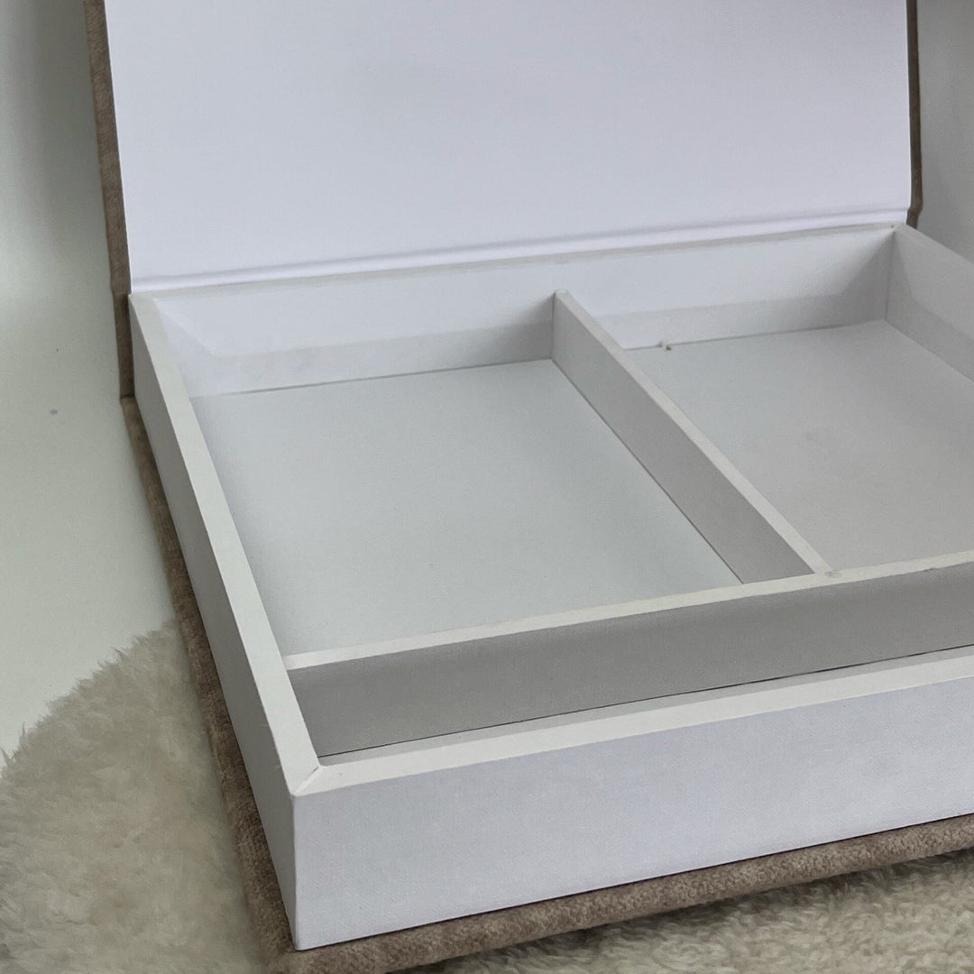 Caixa Batizado PREMIUM para Vela Concha e Toalha - Cutxi Cutxi - Presentes Personalizados