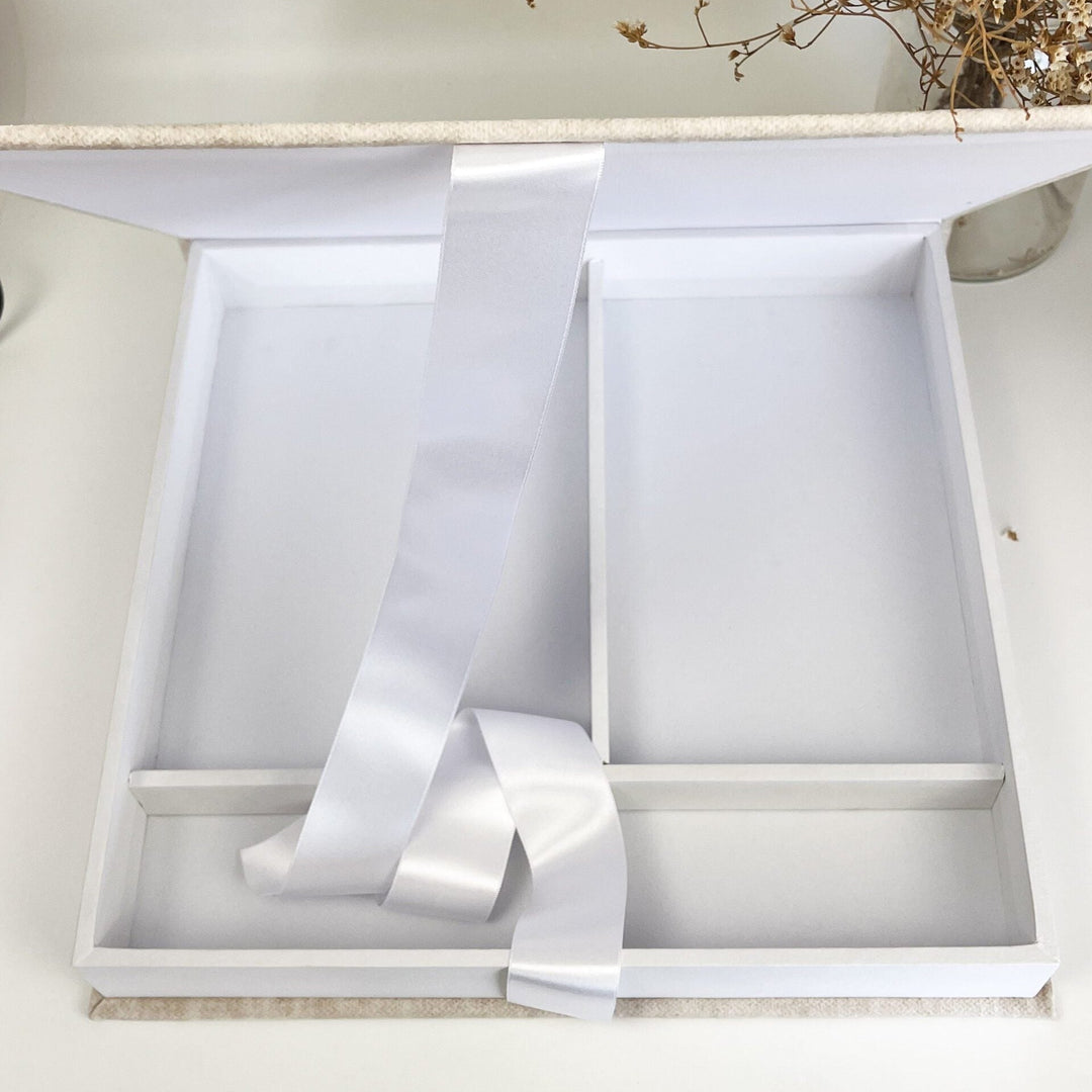 Caixa Batizado PREMIUM para Vela Concha e Toalha - Cutxi Cutxi - Presentes Personalizados