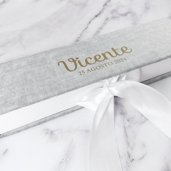Caixa Batizado VELUDO PREMIUM para Vela - Cutxi Cutxi - Presentes Personalizados