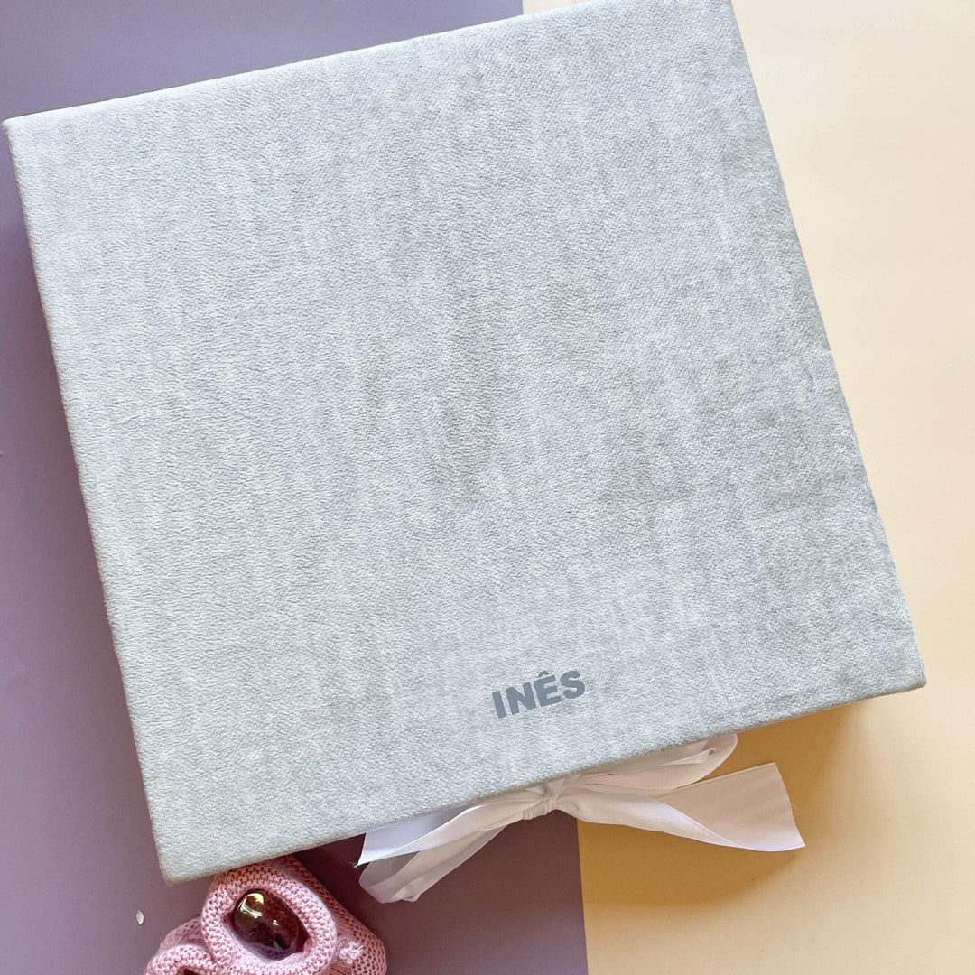 Caixa Batizado VELUDO PREMIUM para Vela Concha Toalha Roupa - Cutxi Cutxi - Presentes Personalizados