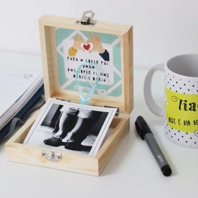 Caixa de Memórias PAI com fotografias - Cutxi Cutxi - Presentes Personalizados