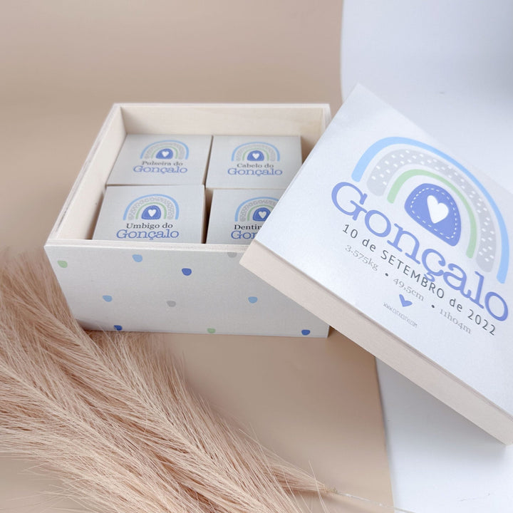 Caixa de Recordações Arco - Íris - Cutxi Cutxi - Presentes Personalizados