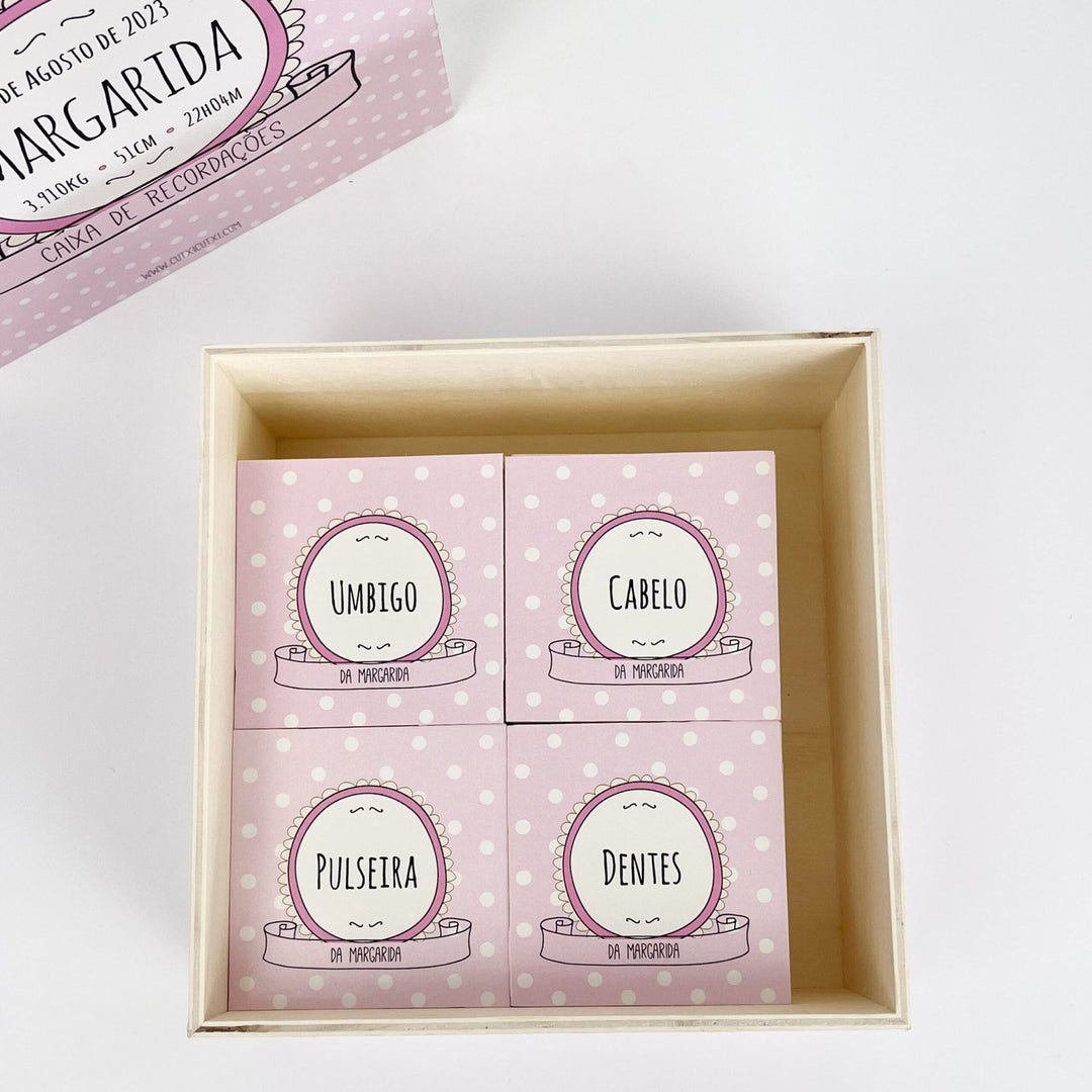 Caixa de Recordações para Bebé - Cutxi Cutxi - Presentes Personalizados