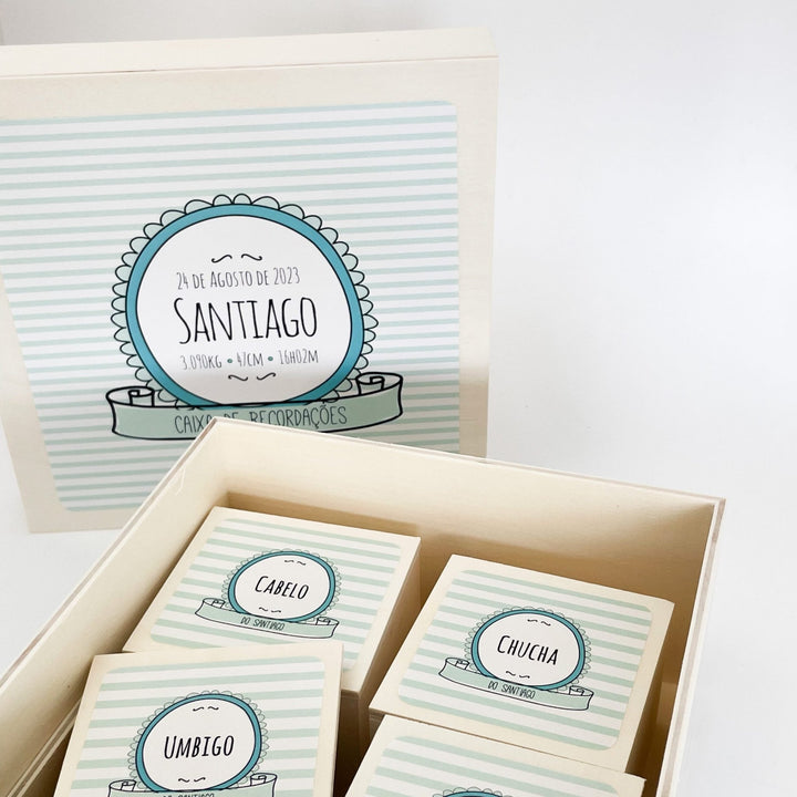 Caixa de Recordações para Bebé - Cutxi Cutxi - Presentes Personalizados