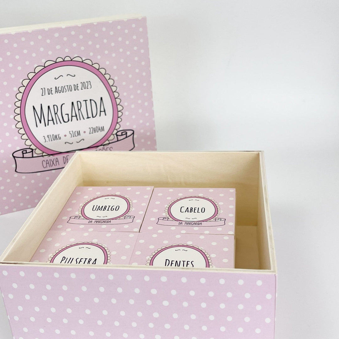 Caixa de Recordações para Bebé - Cutxi Cutxi - Presentes Personalizados