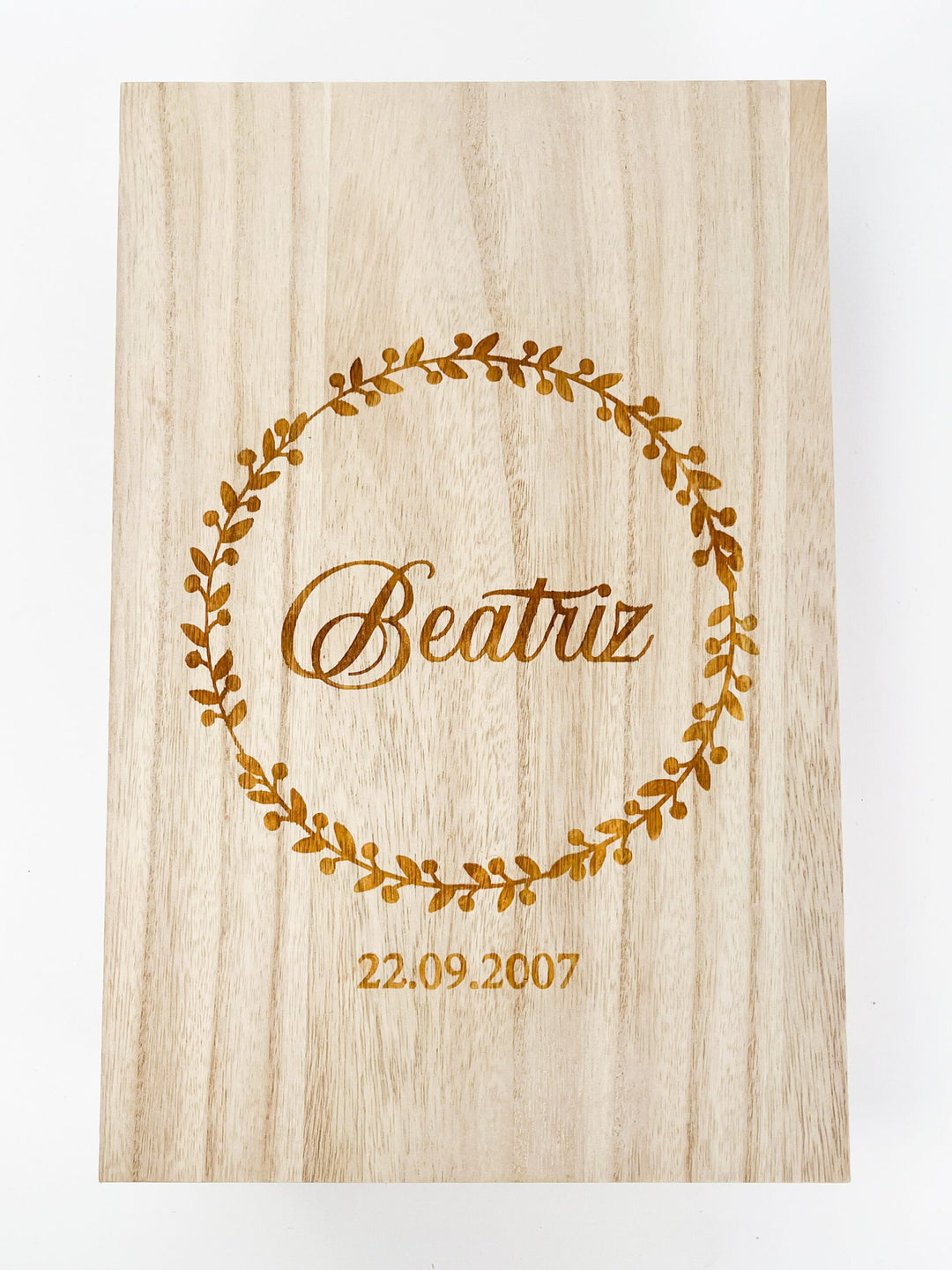 Caixa Batizado NATURE PREMIUM para vela toalha e concha