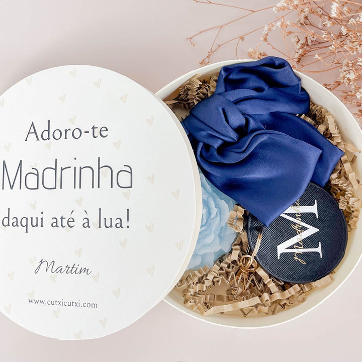 Caixa Presente Elegância Personalizada | Sugestão Madrinha, Mãe, Irmã - Cutxi Cutxi - Presentes Personalizados