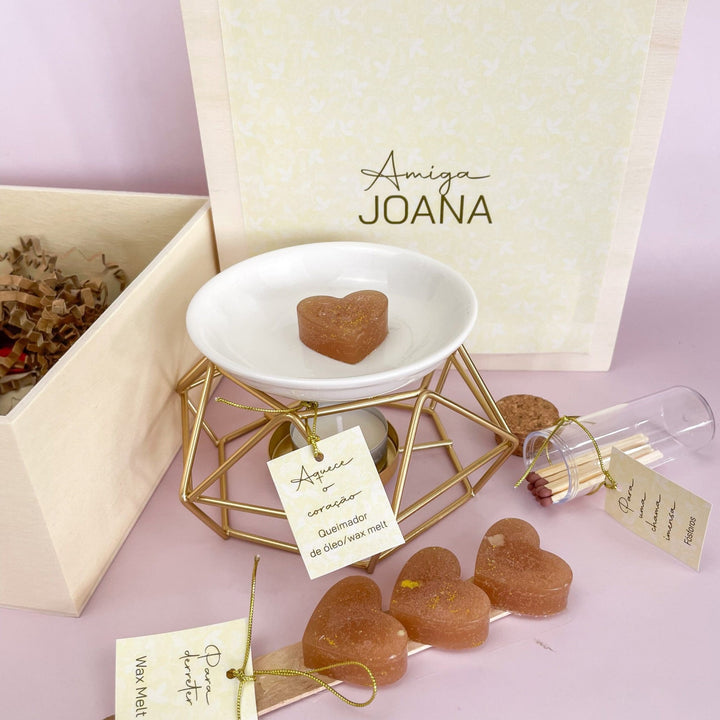 Caixa Tempo Perfeito - Queimador e Wax melts - Cutxi Cutxi - Presentes Personalizados