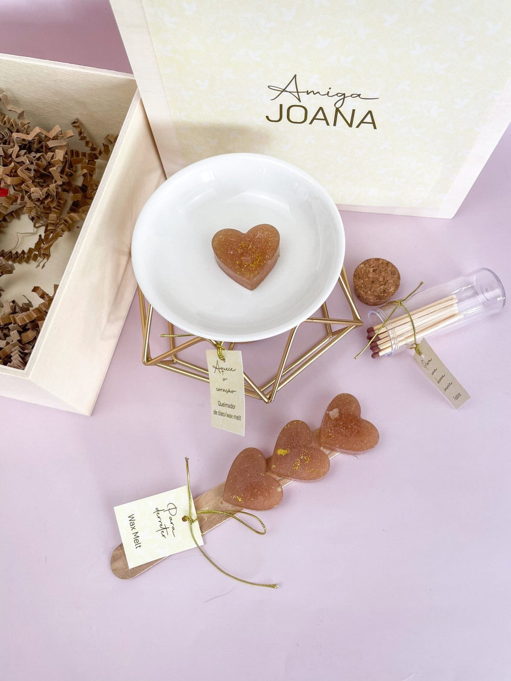 Caixa Tempo Perfeito - Queimador e Wax melts - Cutxi Cutxi - Presentes Personalizados