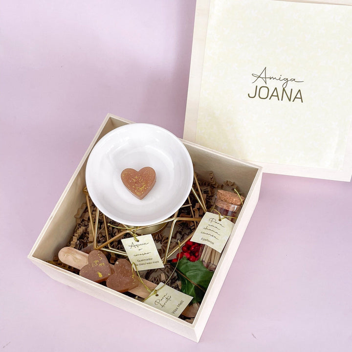 Caixa Tempo Perfeito - Queimador e Wax melts - Cutxi Cutxi - Presentes Personalizados