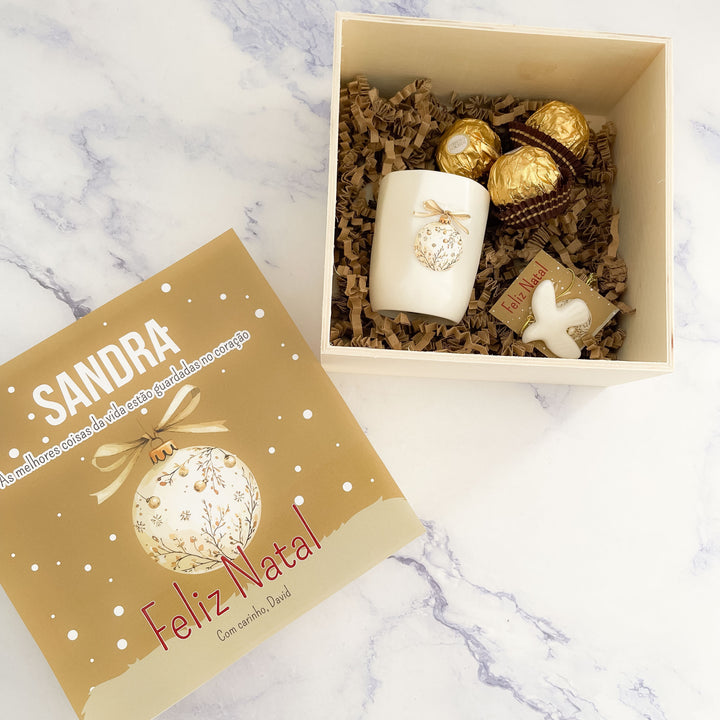 Caixa de Natal Personalizada – Doçura, Conforto e Magia 🎁☕🍫✨