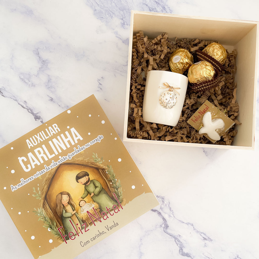 Caixa de Natal Personalizada – Doçura, Conforto e Magia 🎁☕🍫✨