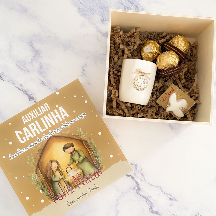 Caixa de Natal Personalizada – Doçura, Conforto e Magia 🎁☕🍫✨