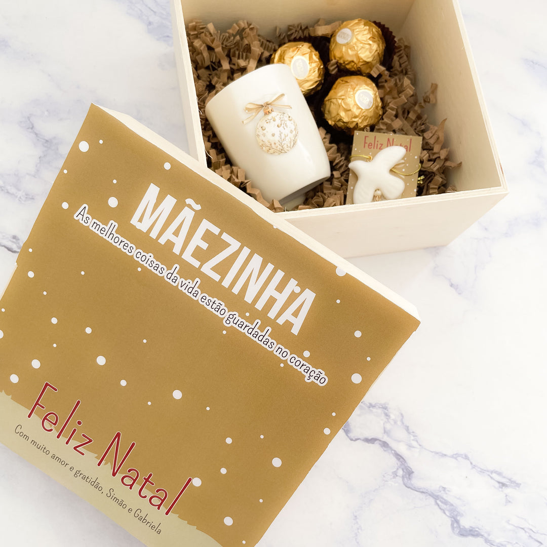 Caixa de Natal Personalizada – Doçura, Conforto e Magia 🎁☕🍫✨