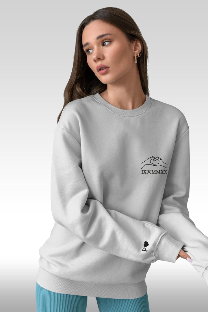 Camisola Coração com data românica - Namorados - Cutxi Cutxi - Presentes Personalizados