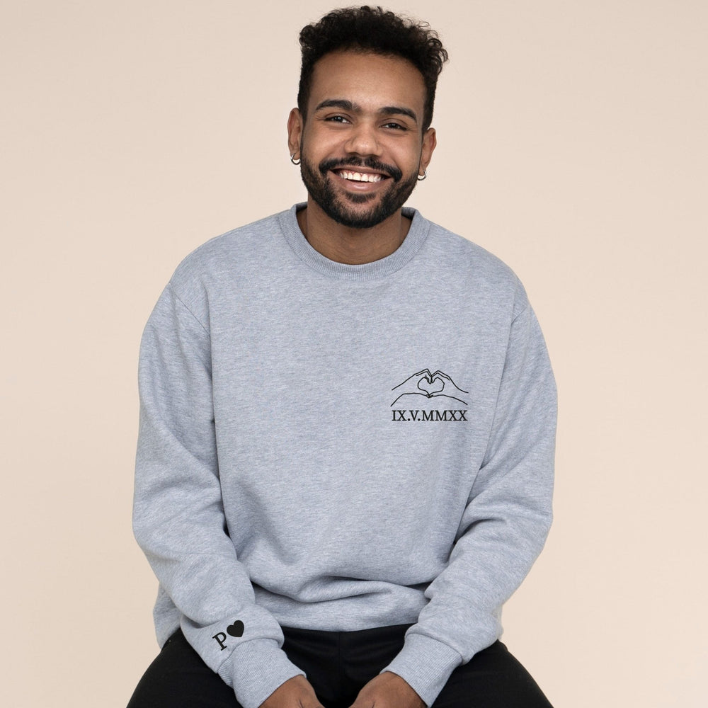 Camisola Coração com data românica - Namorados - Cutxi Cutxi - Presentes Personalizados
