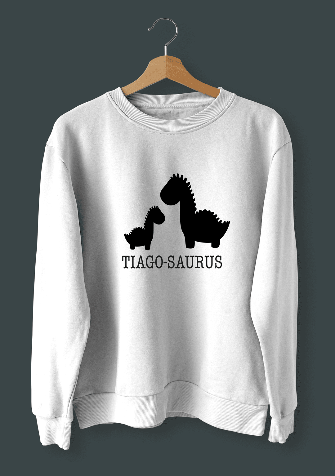 Camisola Dinossauro personalizada com o nome da criança - Cutxi Cutxi - Presentes Personalizados