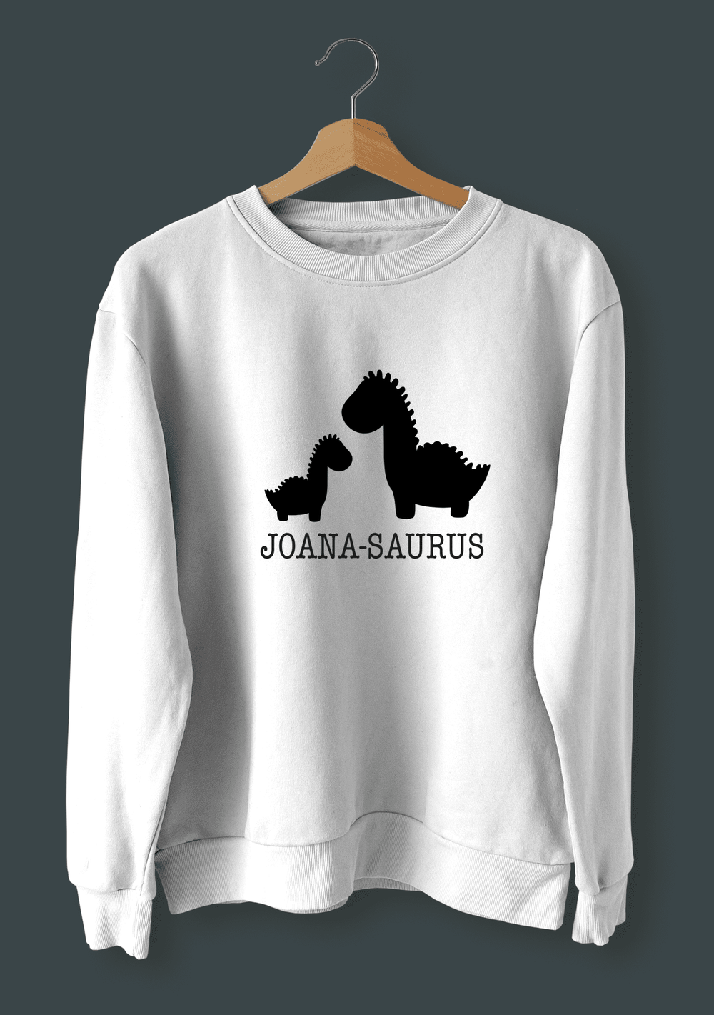 Camisola Dinossauro personalizada com o nome da criança - Cutxi Cutxi - Presentes Personalizados