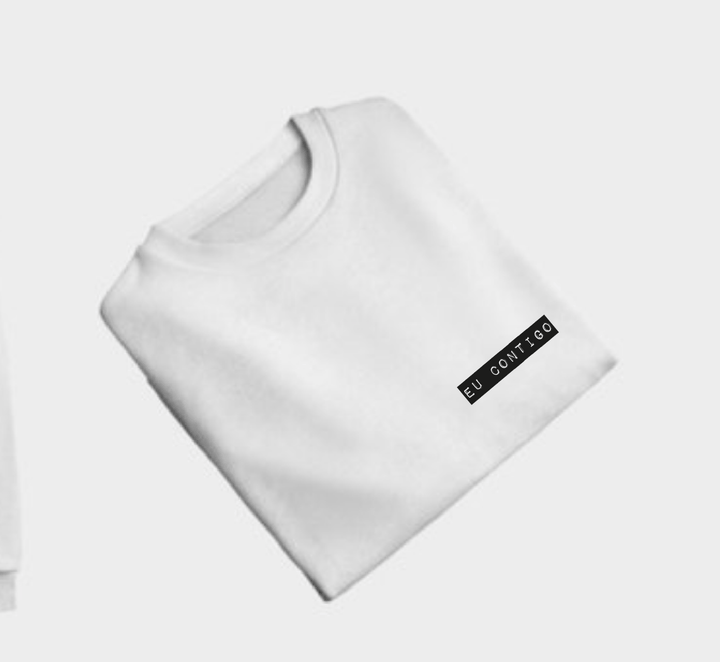 T-shirt ou Camisola "Eu contigo/Tu comigo" - Presente Dia dos Namorados