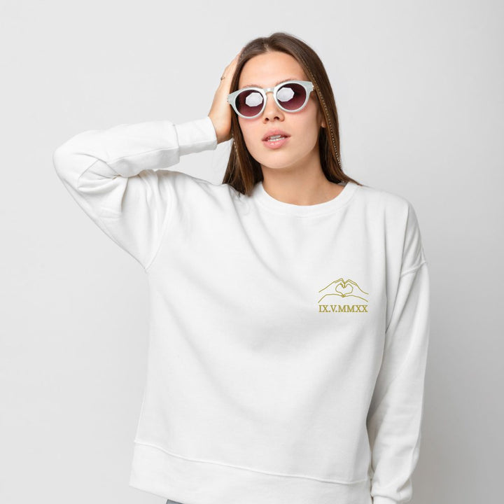 Camisola Coração com data românica - Namorados