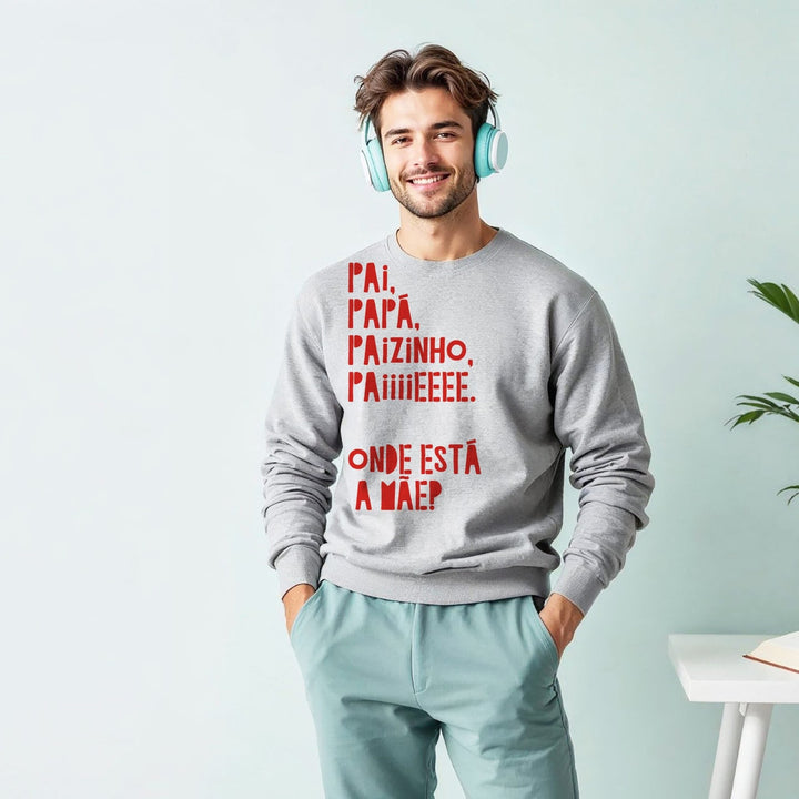 Camisola Paiiiiiii Onde está a mãe? | Presente para o Pai - Cutxi Cutxi - Presentes Personalizados