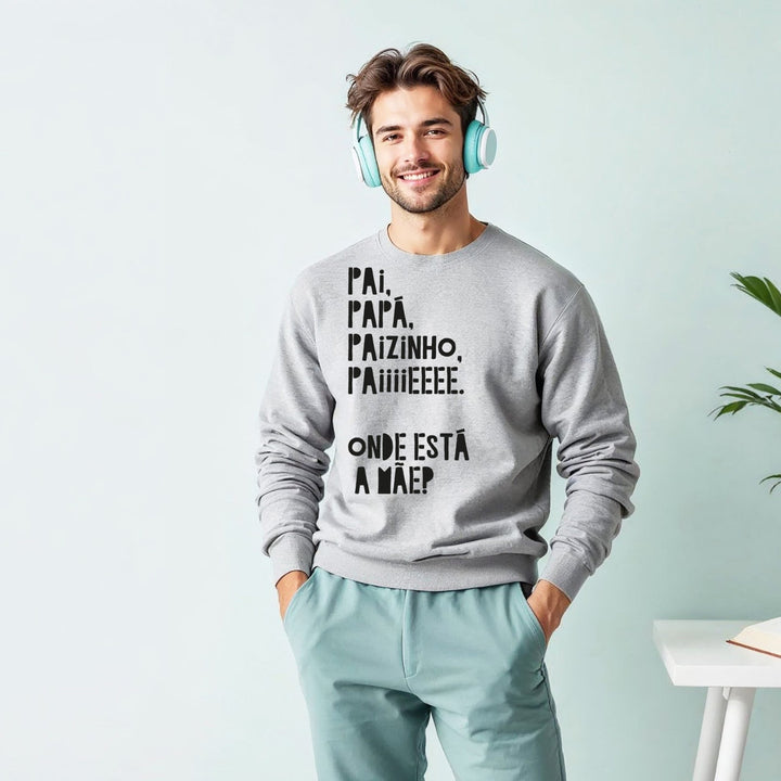 Camisola Paiiiiiii Onde está a mãe? | Presente para o Pai - Cutxi Cutxi - Presentes Personalizados