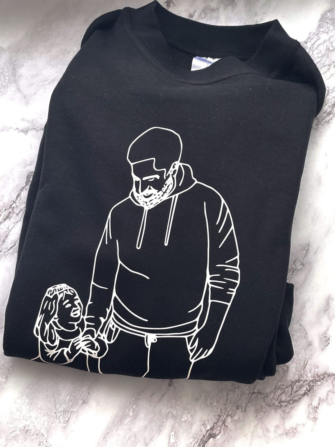 Camisola Retrato em Traço | Pai - Cutxi Cutxi - Presentes Personalizados