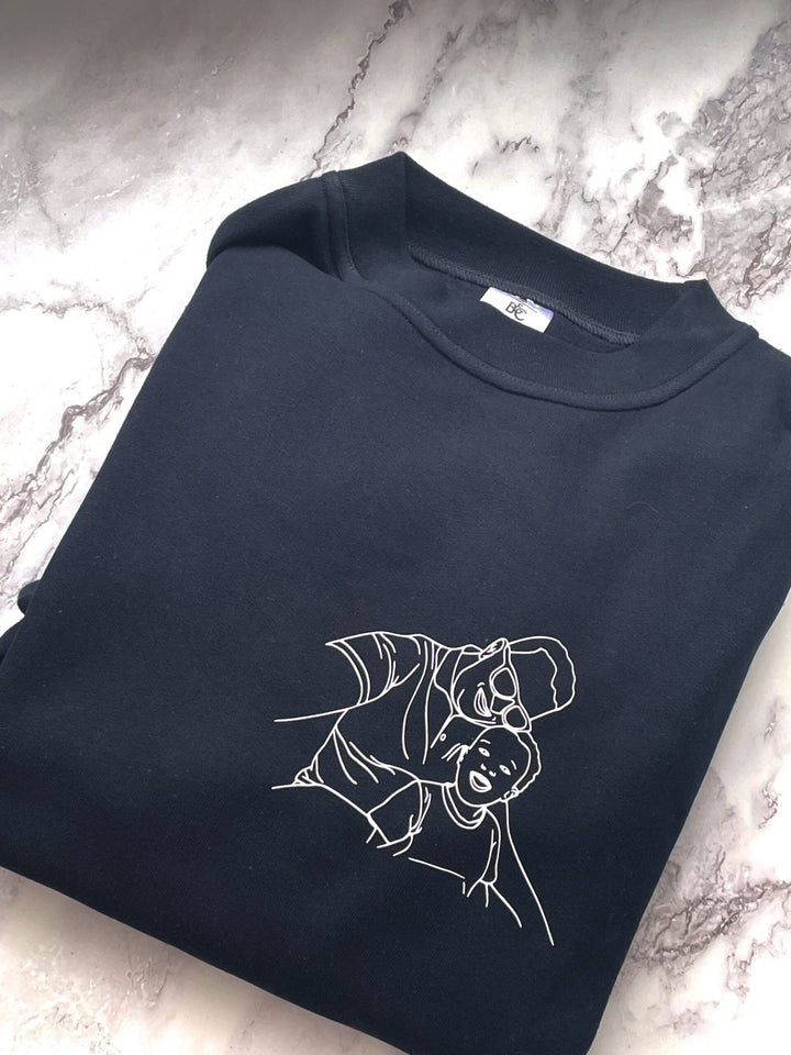 Camisola Retrato em Traço | Pai - Cutxi Cutxi - Presentes Personalizados