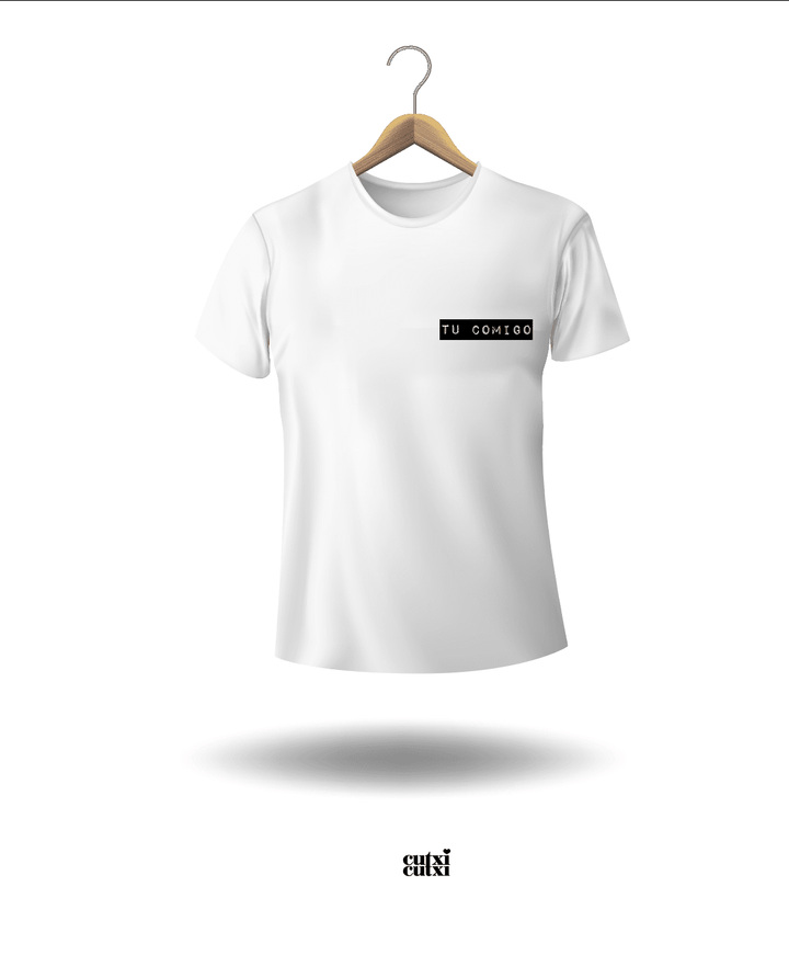 T-shirt ou Camisola "Eu contigo/Tu comigo" - Presente Dia dos Namorados