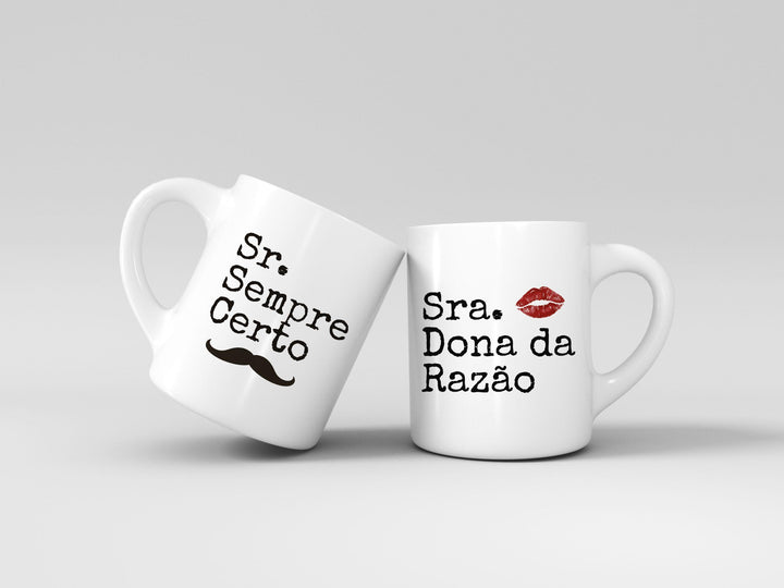 caneca chavena sr sempre certo e dona da razão café