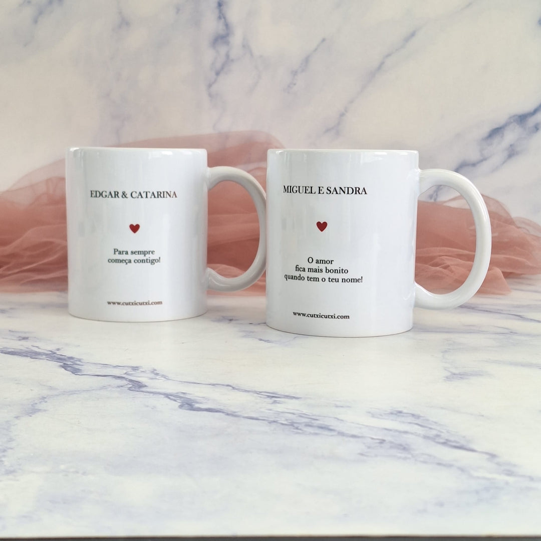 Caneca com Ilustração Personalizada - Cutxi Cutxi - Presentes Personalizados