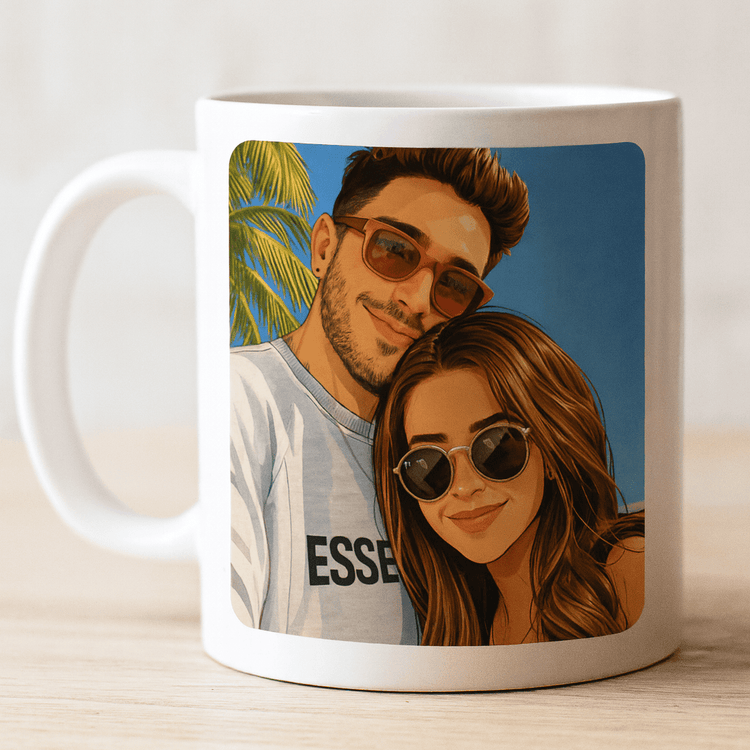 Caneca com Ilustração Personalizada - Cutxi Cutxi - Presentes Personalizados