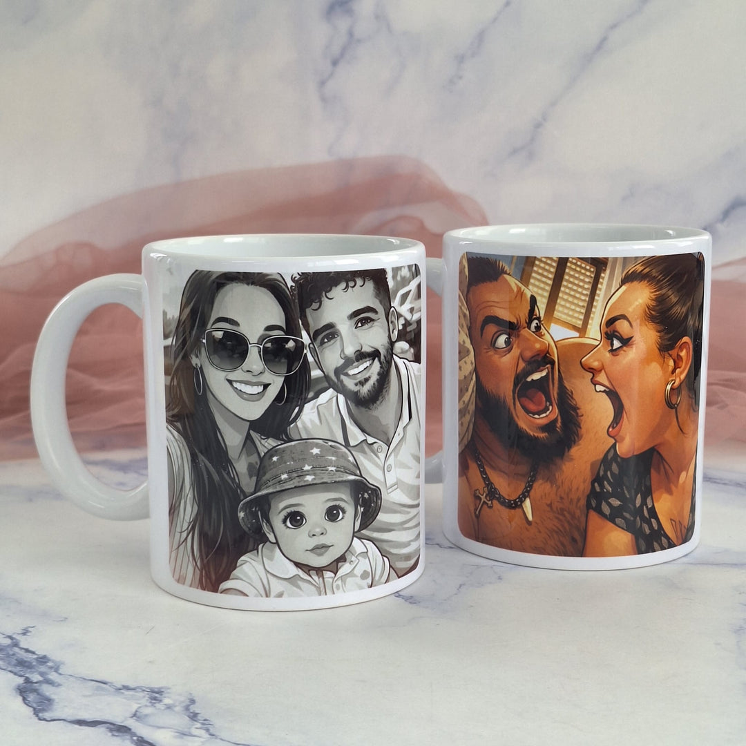 Caneca com Ilustração Personalizada - Cutxi Cutxi - Presentes Personalizados